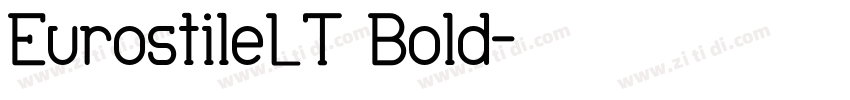 EurostileLT Bold字体转换